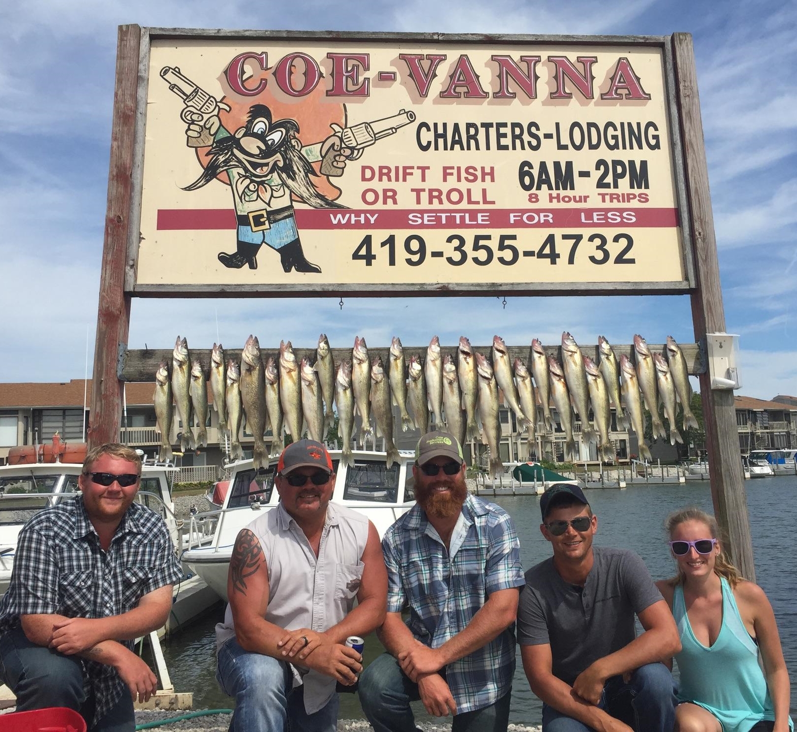 Walleye fishing on Lake Erie