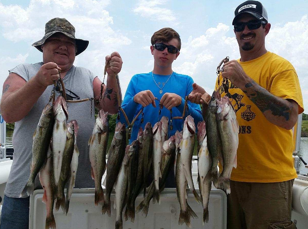 Two to Three man walleye fishing charter boat from Port Clinton, OH.