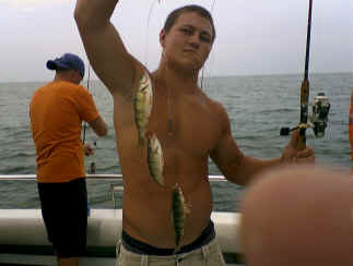 perch charter fishing on Lake Erie