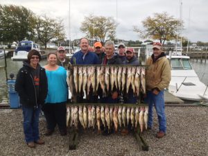 Lake Erie walleye fishing charters, Port Clinton