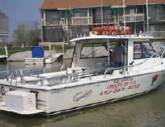 fishing charter boats on Lake Erie