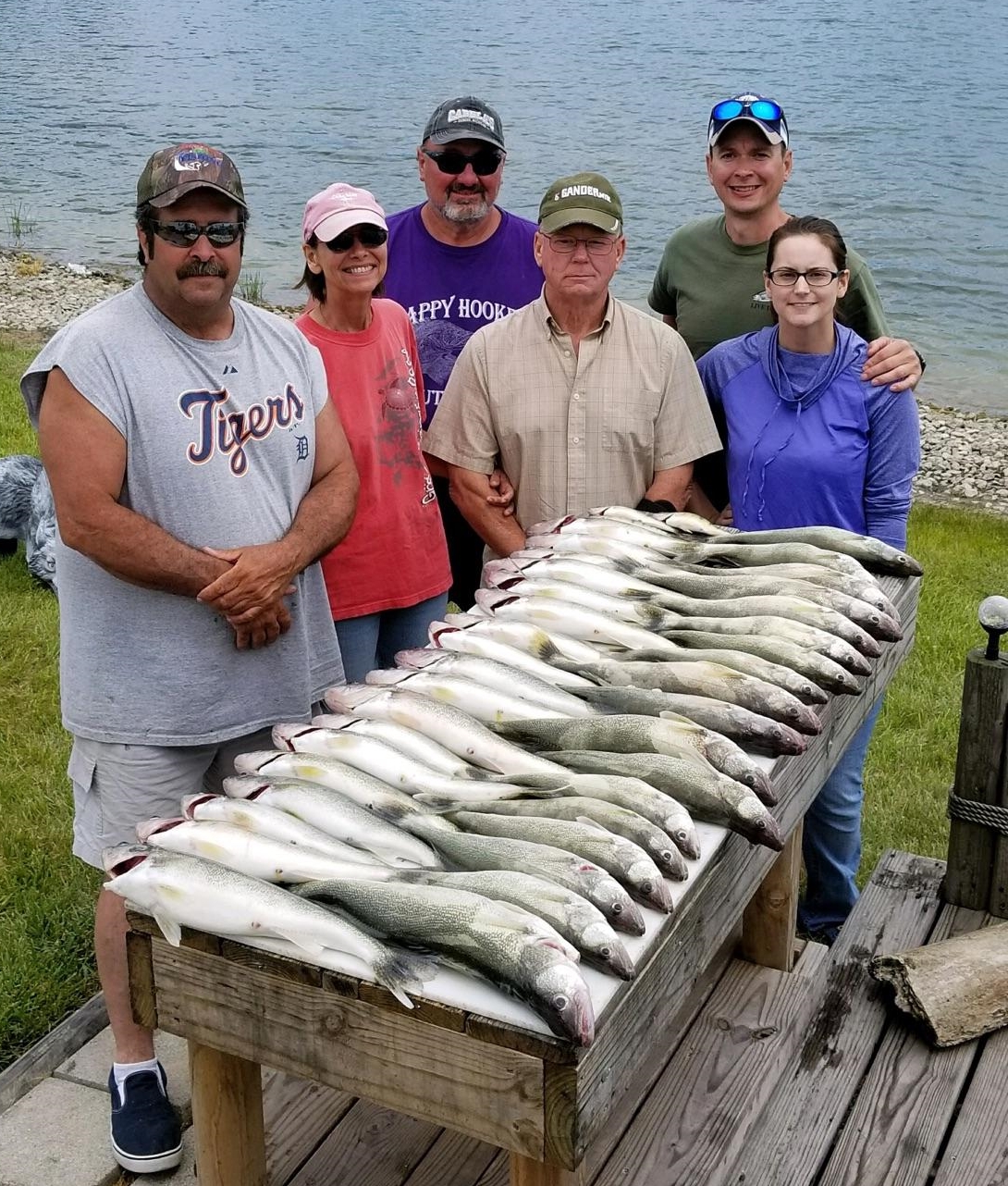 Lake Erie walleye fishing west of Toledo near Port Clinton Oh with Coe Vanna Charter boats