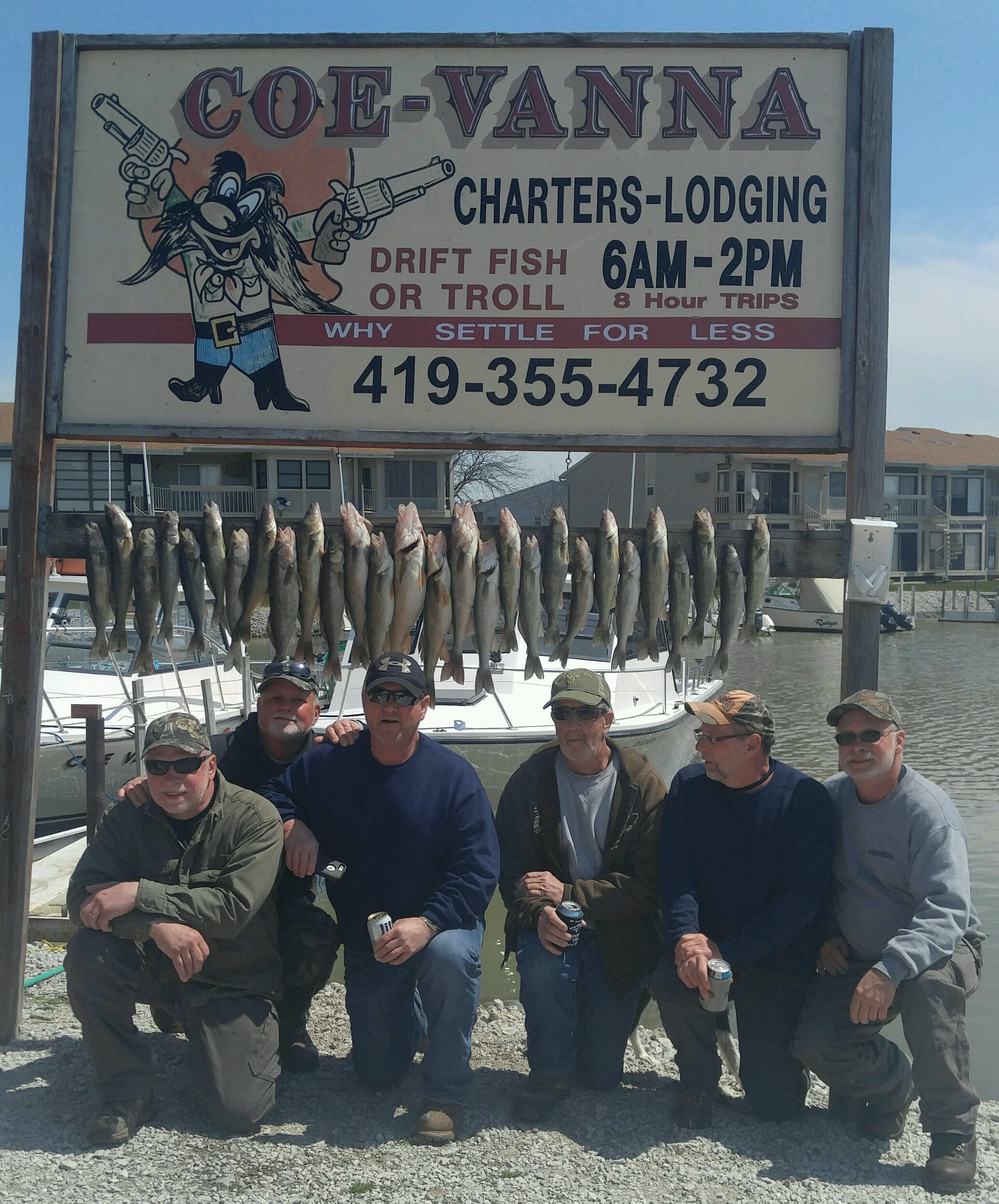 Charter Fishing on Lake Erie