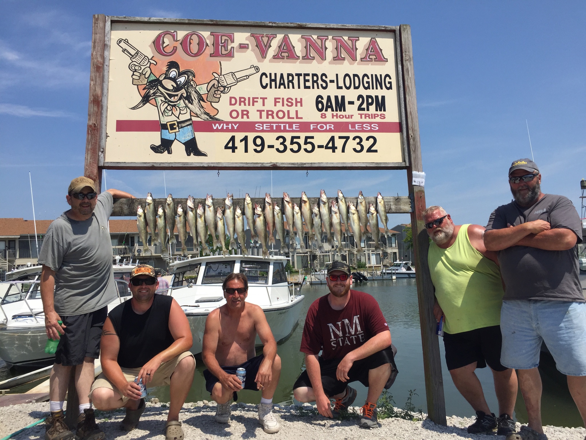 Lake Erie fishing charters - walleye