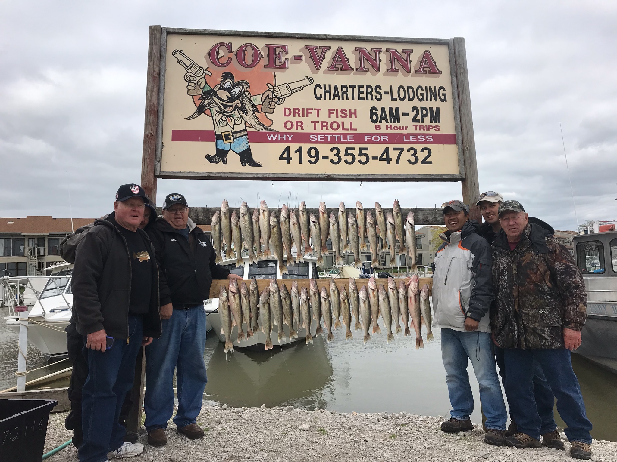 Lake Erie-Charter fishing boats