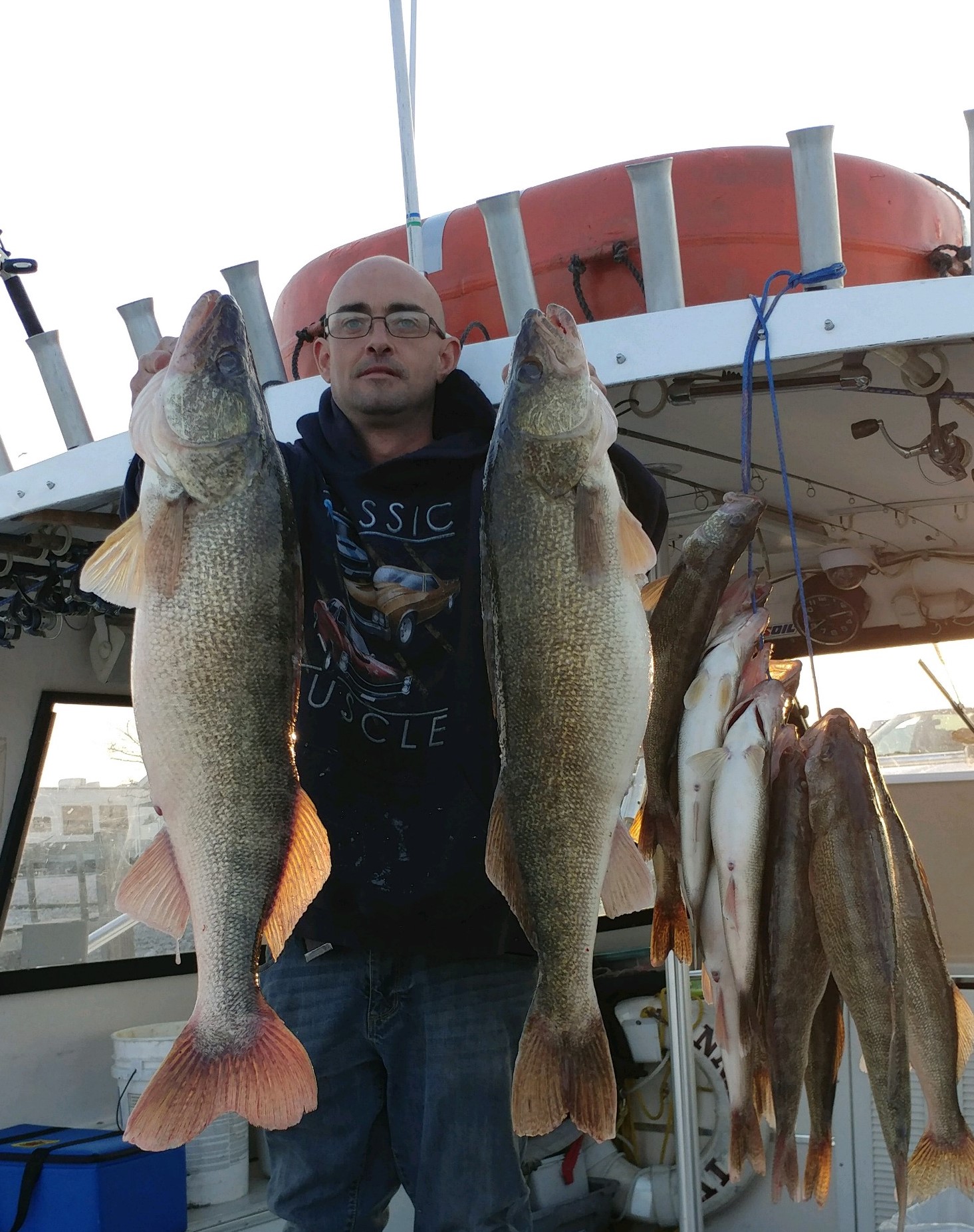 charter boat fishing on Lake Erie