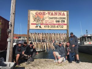 Walleye charters on Lake Erie