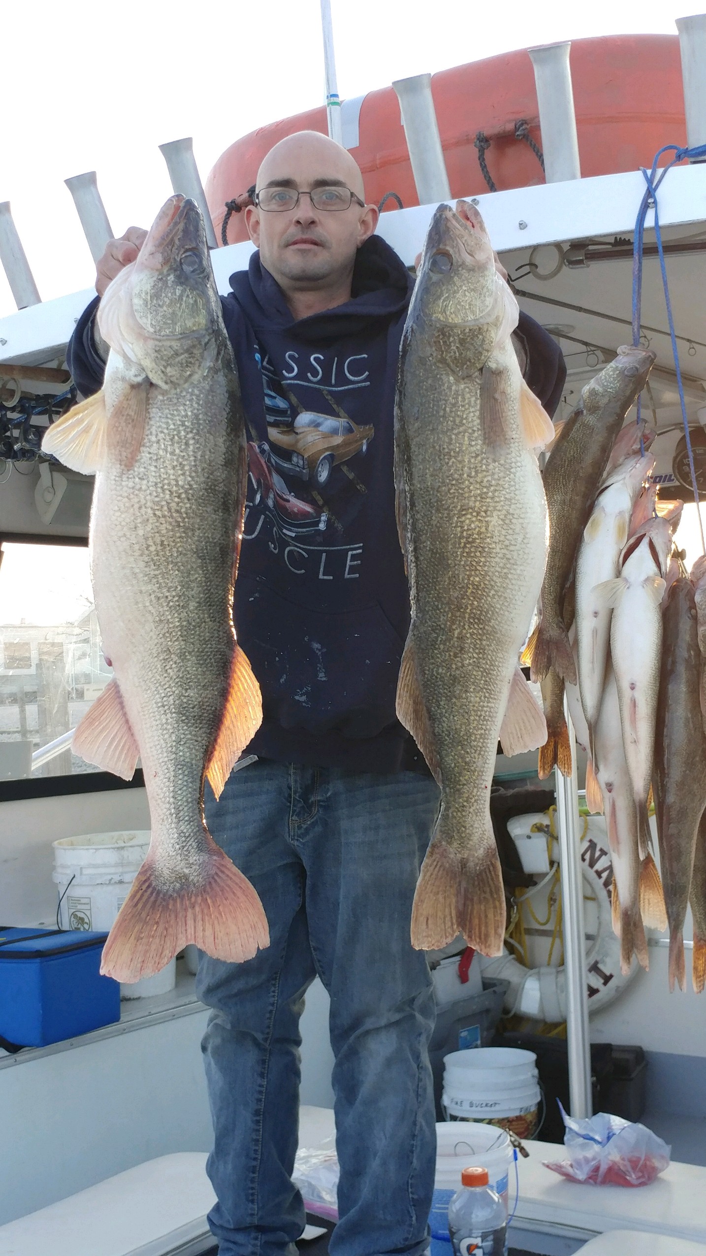 Spring 2020 Lake Erie Walleye Charter Boats Fishing Report Port