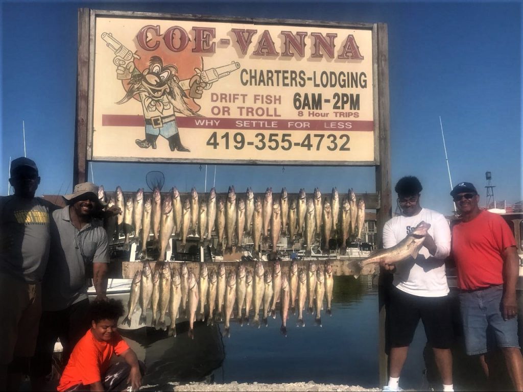 Lake Erie charter boat walleyefishing 