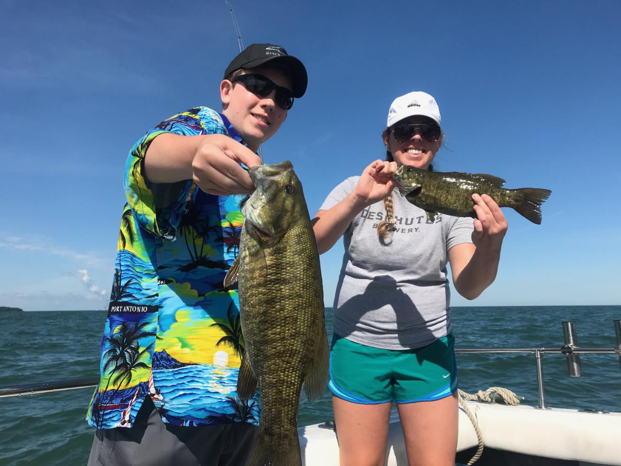 Lake Erie Small mouth Bass fishing charters