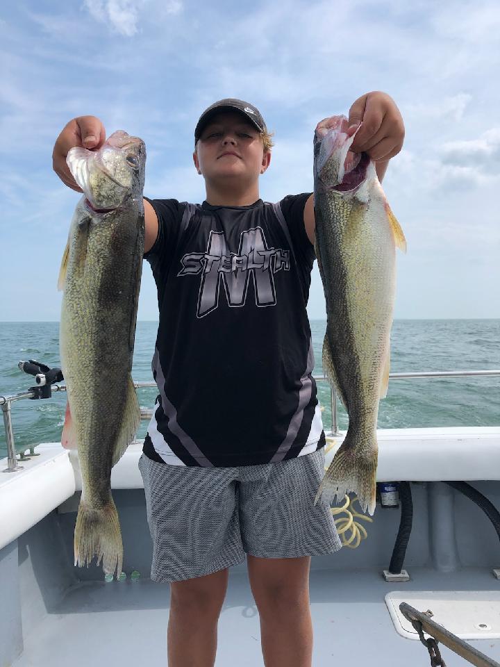 Lake Erie Walleye charter fishing