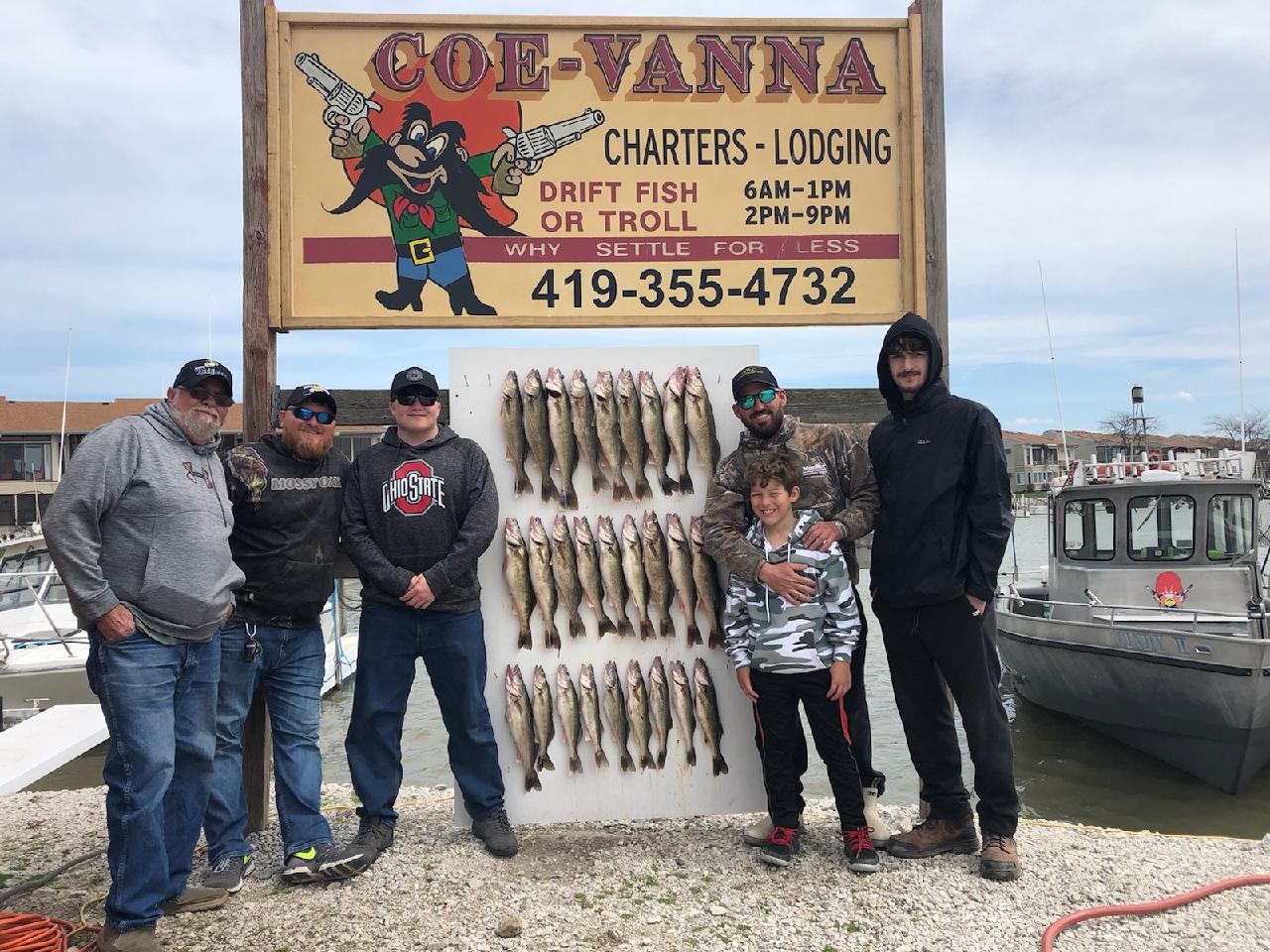 Coe Vanna Charters - Lake Erie Fishing At It's Best !