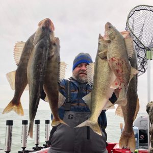 Walleye charter fishing boats Lake Erie