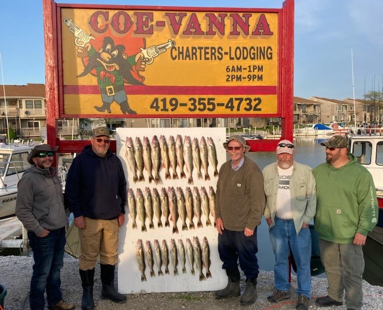 One of the bestbPort Clinton walleye charter fishing boats on Lake Erie.