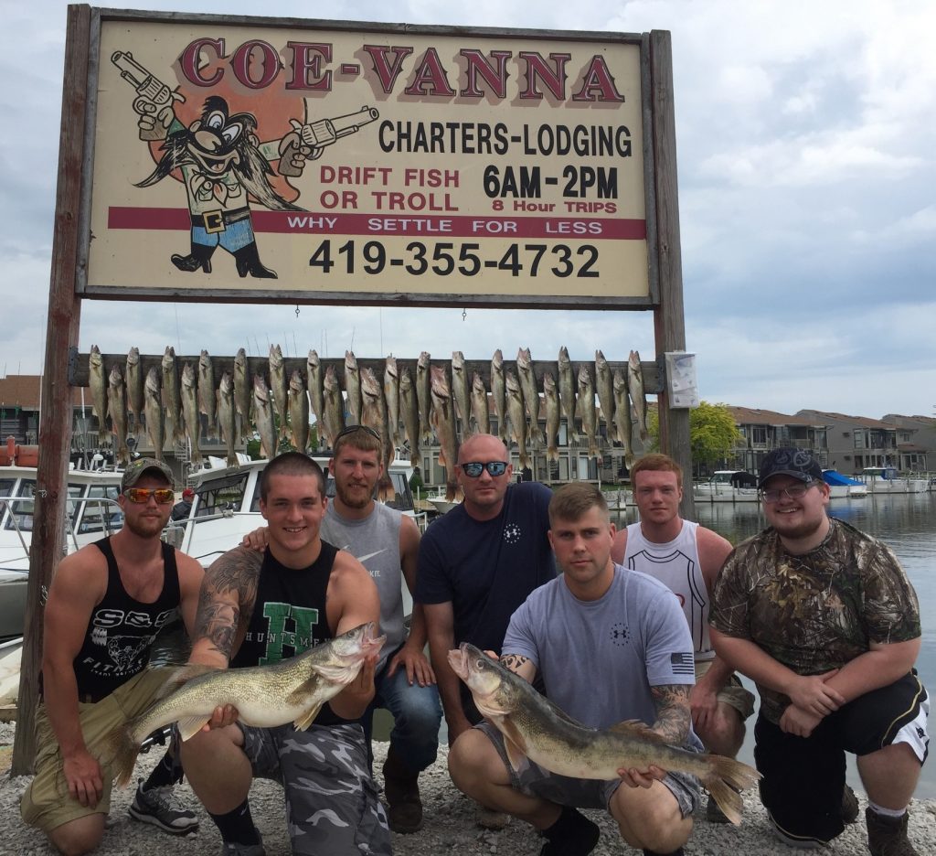 Lake Erie Walleye Charter Fishing Boat, Port Clinton